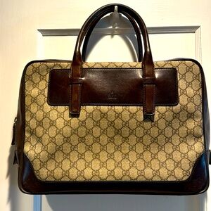 VINTAGE GUCCI “GUCCISSIM” MONOGRAM BRIEFCASE